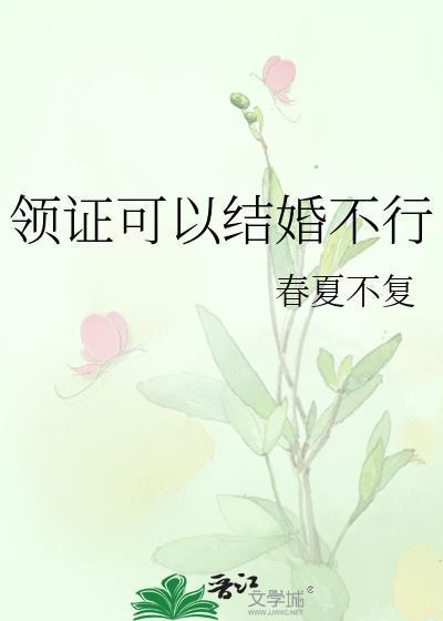 领证可以结婚不行春夏不复